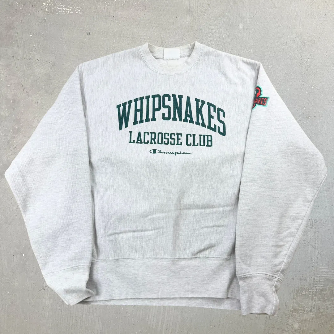 J- Vintage Champion Reverse Weave Whipsnakes Lacrosse Club Crewneck - M sold by HG Vintage
