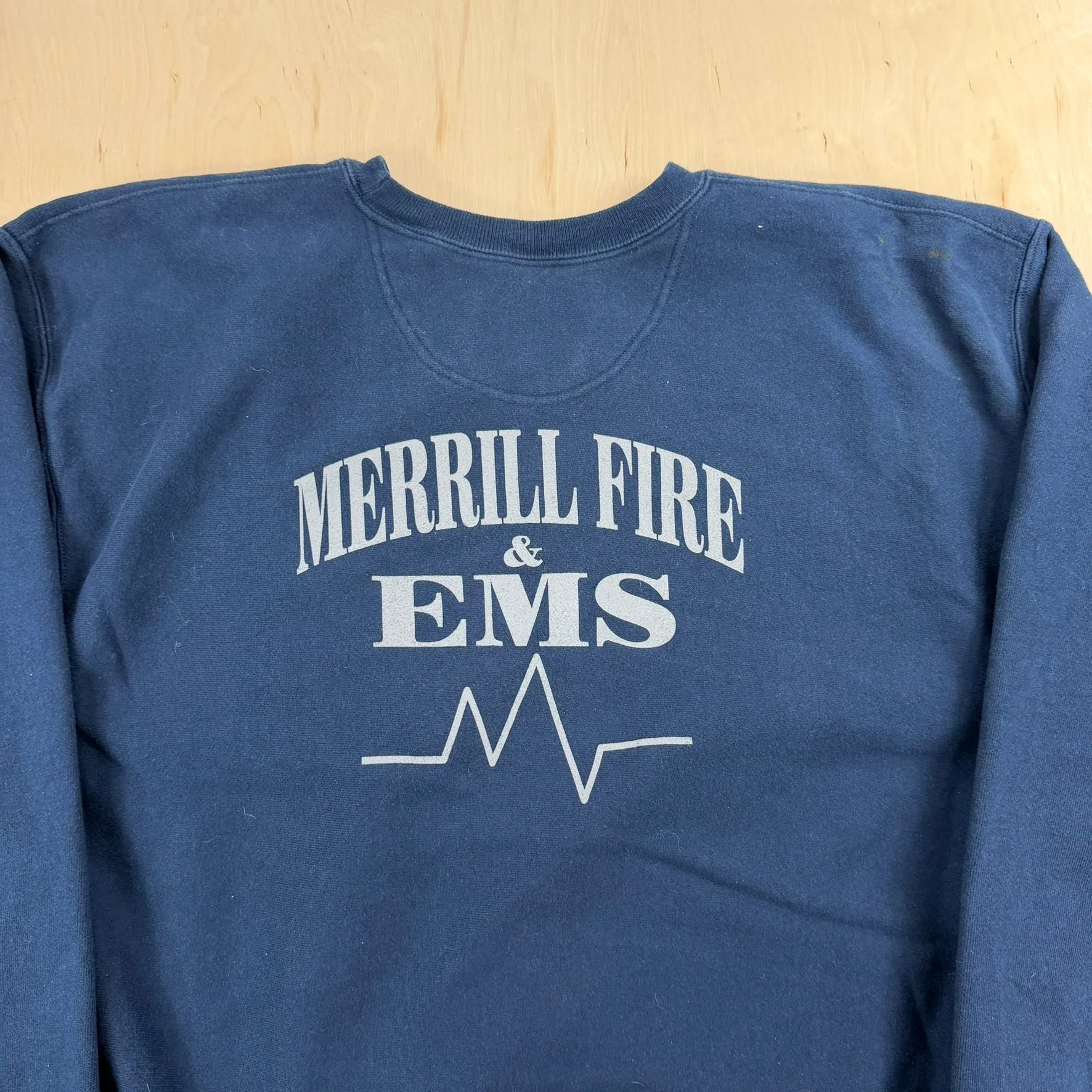 J- Vintage Champion Reverse Weave Merrill Fire Department Crewneck - XL sold by HG Vintage product image thumbnail 4