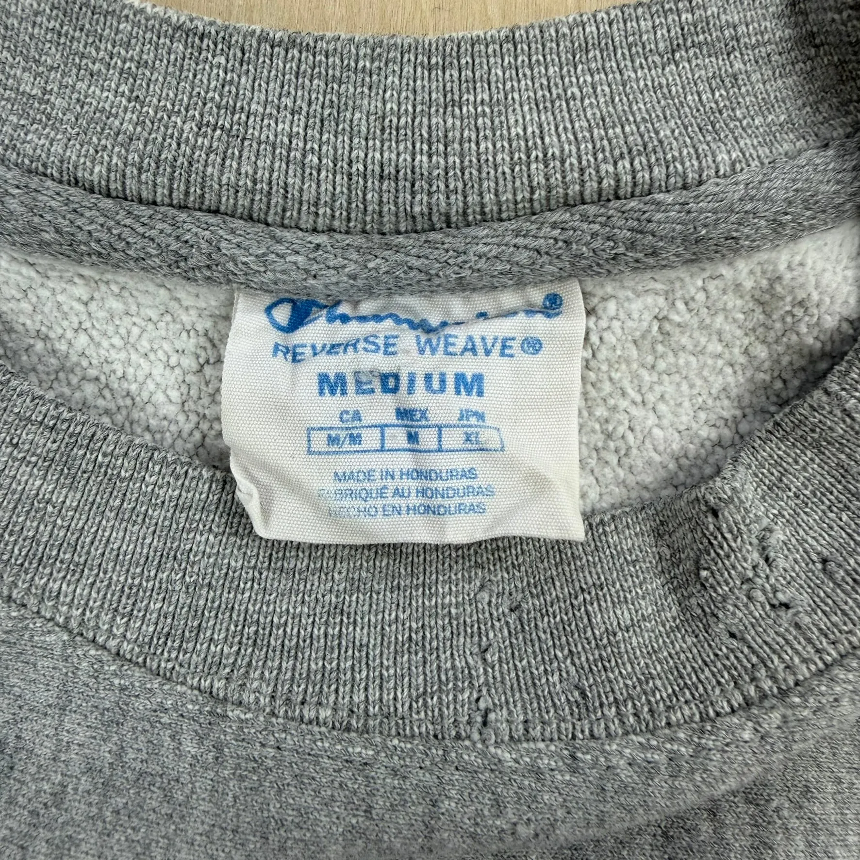 J- Vintage Champion Reverse Weave Embroidered Chenille Text Crewneck - M sold by HG Vintage product image thumbnail 4