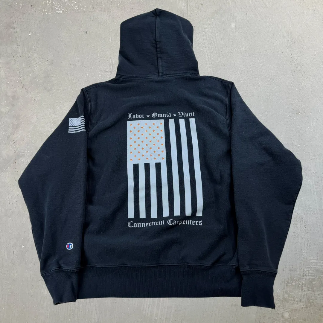J- Vintage Champion Reverse Weave Connecticut Carpenters Hoodie - M sold by HG Vintage product image thumbnail 4