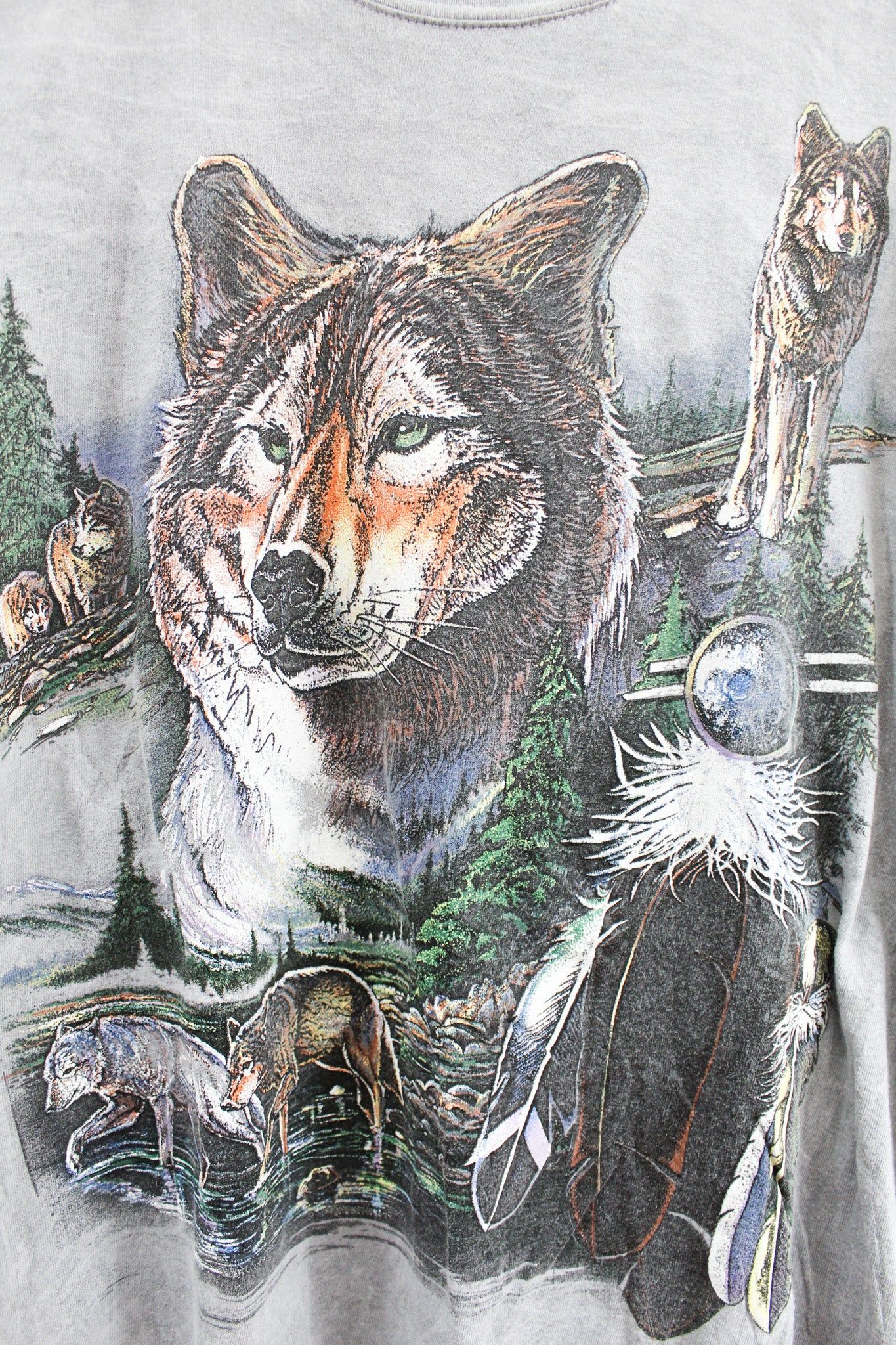 Vintage Wolves In Mountain & Forest Tee sold by HG Vintage product image thumbnail 2