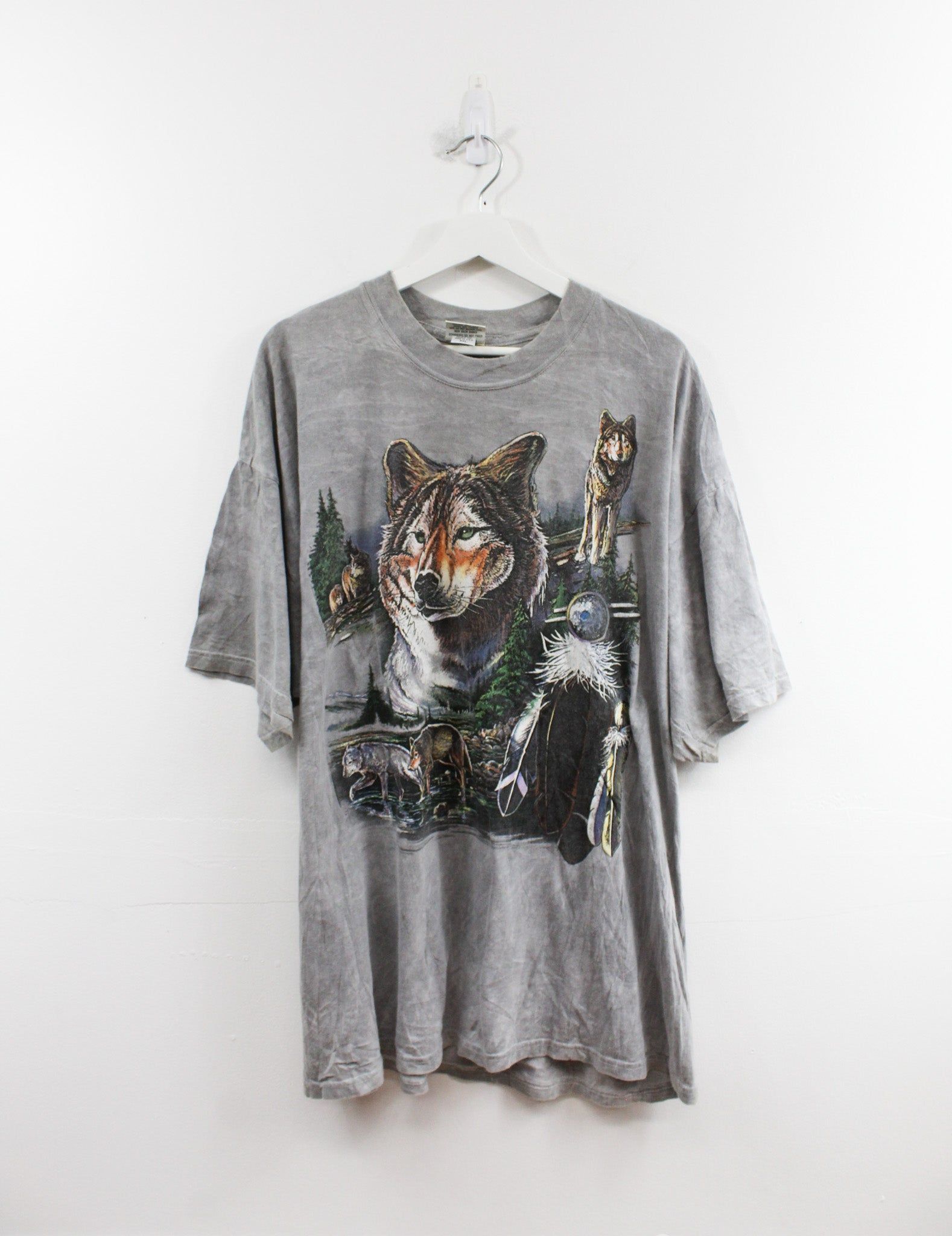Vintage Wolves In Mountain & Forest Tee sold by HG Vintage