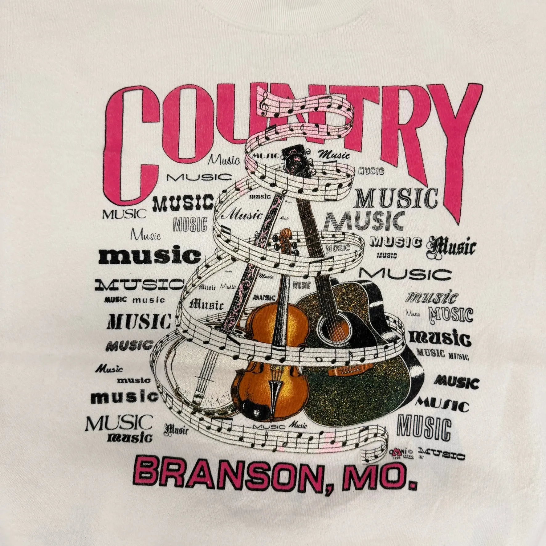 J- Vintage '93 Country Music Graphic Made In USA Crewneck - XL sold by HG Vintage product image thumbnail 2
