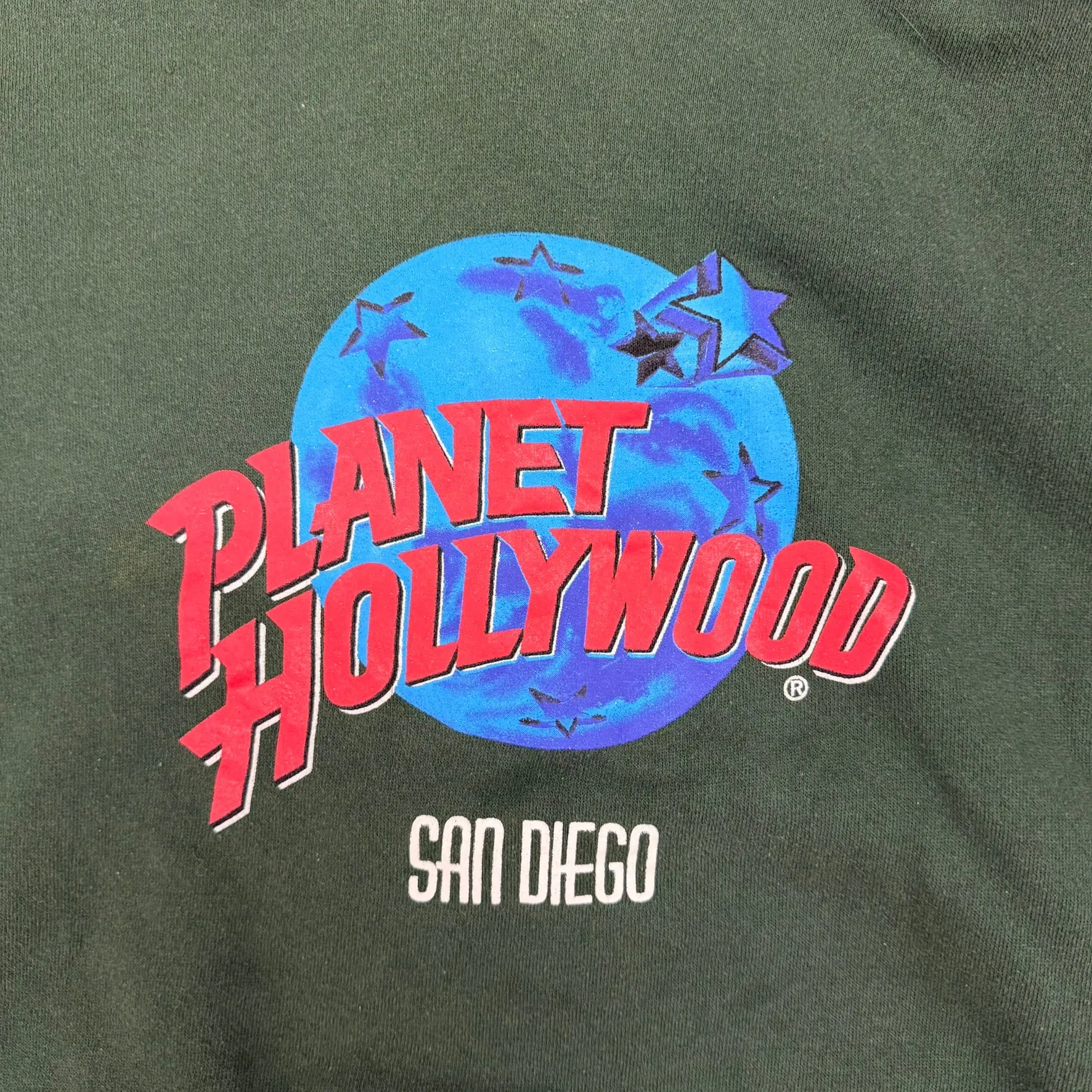 J- Vintage Planet Hollywood San Diego Graphic Made In USA Hoodie - L/XL sold by HG Vintage product image thumbnail 2