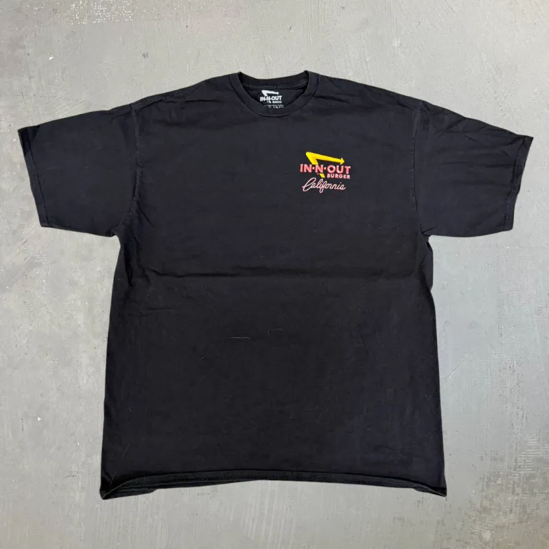 J- In N Out Burgers California Graphic Tee - XL made by Hard Rock Cafe