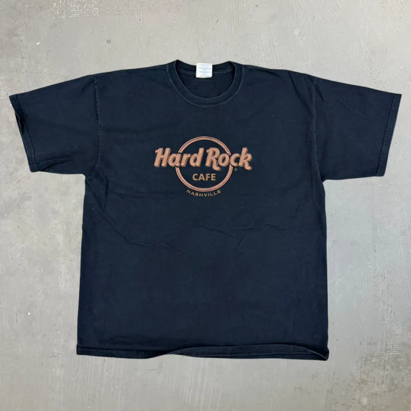 J- Vintage Hard Rock Cafe Nashville Text Graphic Tee - XL sold by HG Vintage