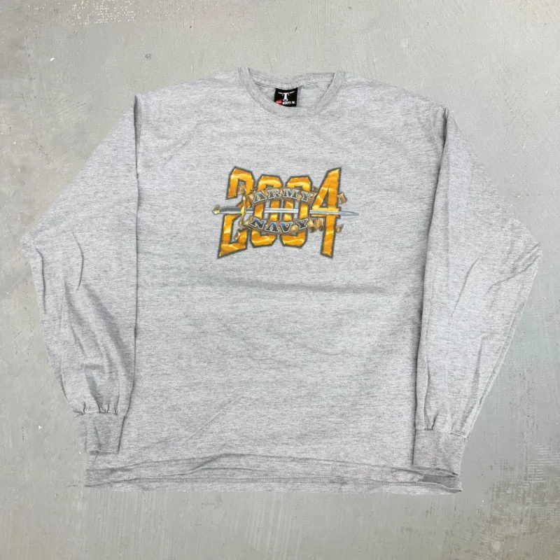 J- Vintage '04 US Army Vs US Navy Football Game Long Sleeve Tee - L sold by HG Vintage