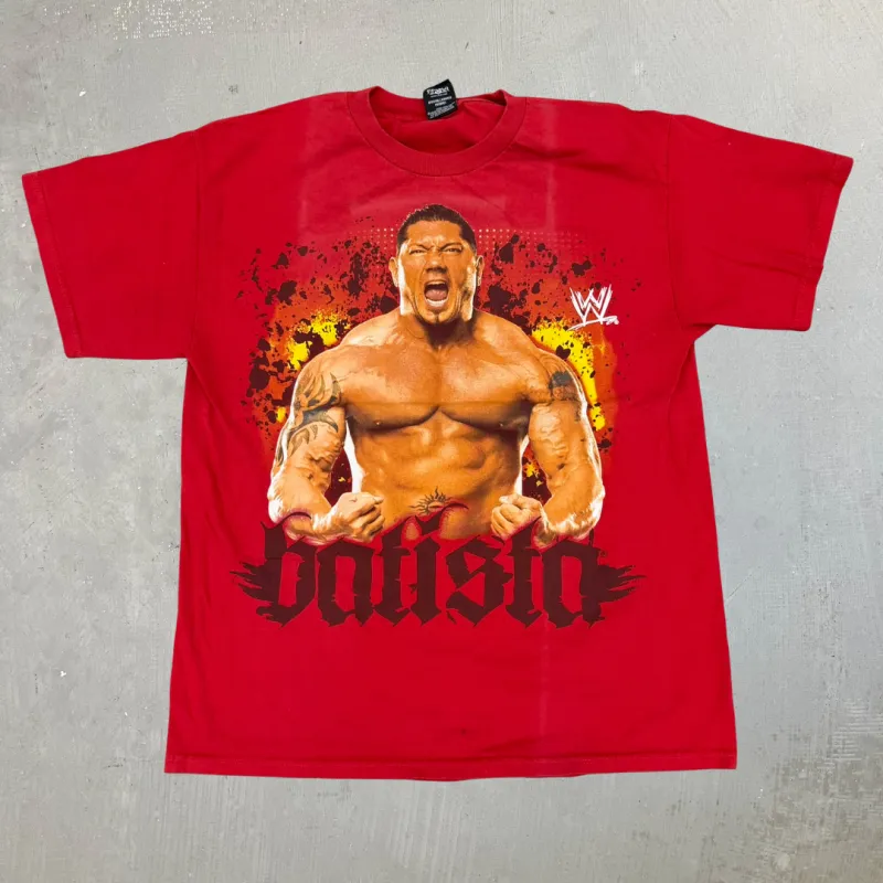 J- Vintage '08 WWE Batista Picture Tee - L made by HG Vintage