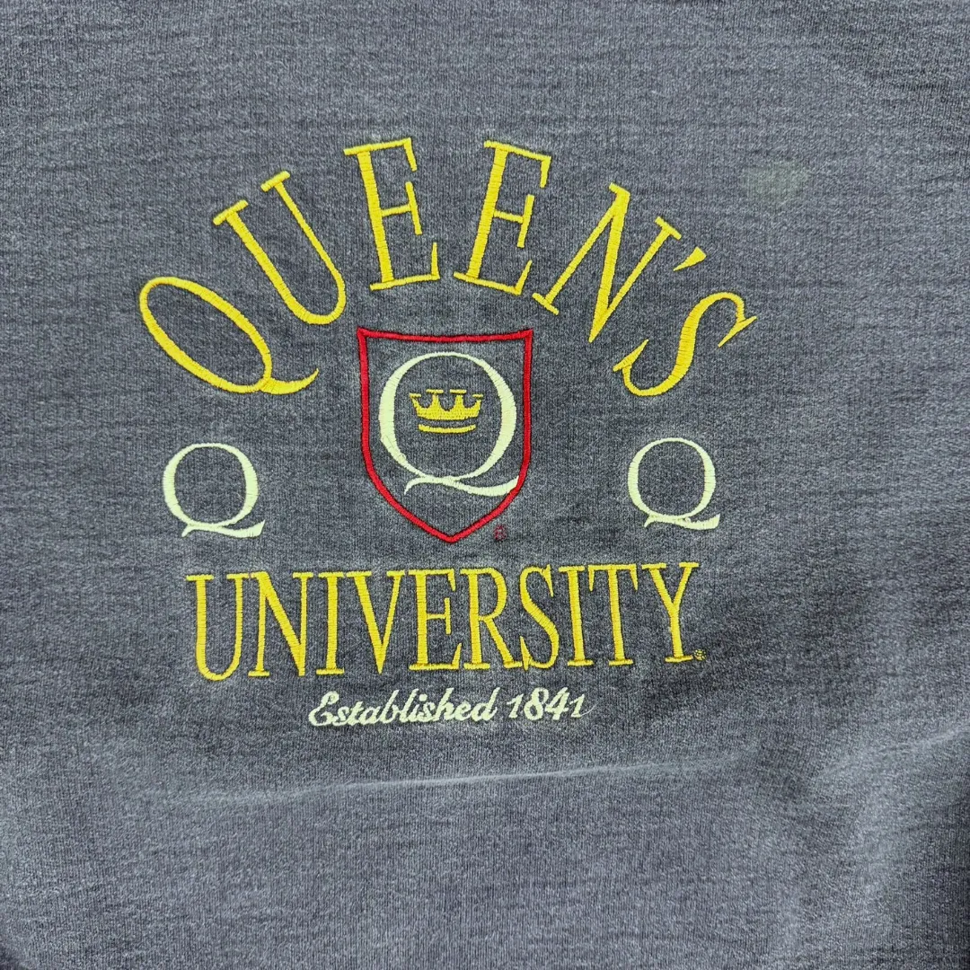 J- Vintage Queen's University Embroidered Text Graphic Crewneck - M sold by HG Vintage product image thumbnail 2
