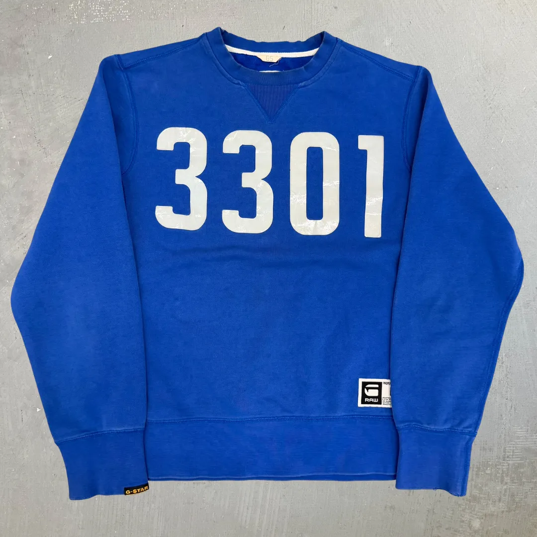J- Vintage G Star Raw 3301 Graphic Crewneck - L sold by HG Vintage