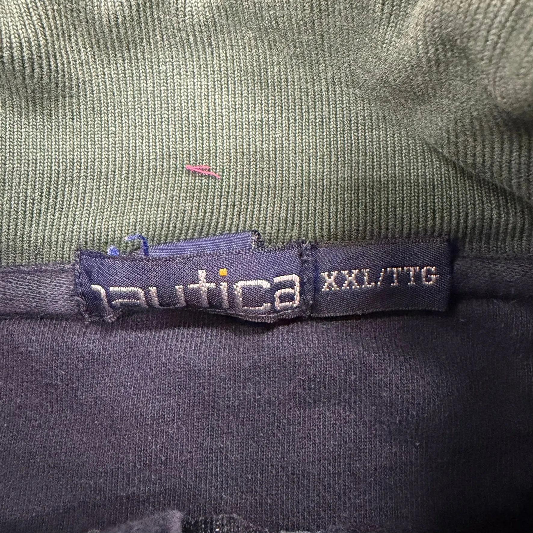 J- Vintage Nautica Navy Quarter Zip Crewneck - 2XL sold by HG Vintage product image thumbnail 5