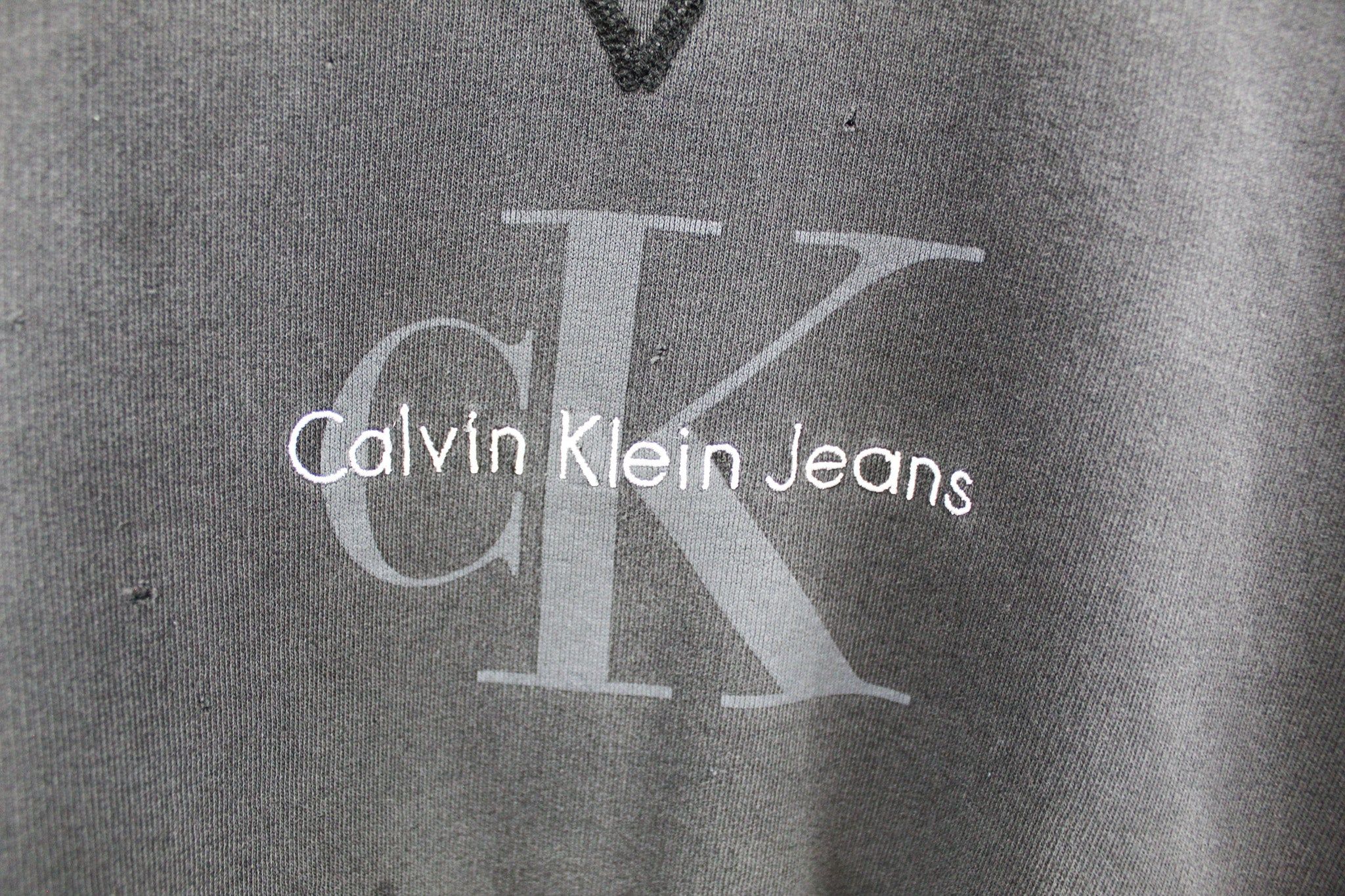Calvin Klein Jeans Embroidered Script Crewneck sold by HG Vintage product image thumbnail 2