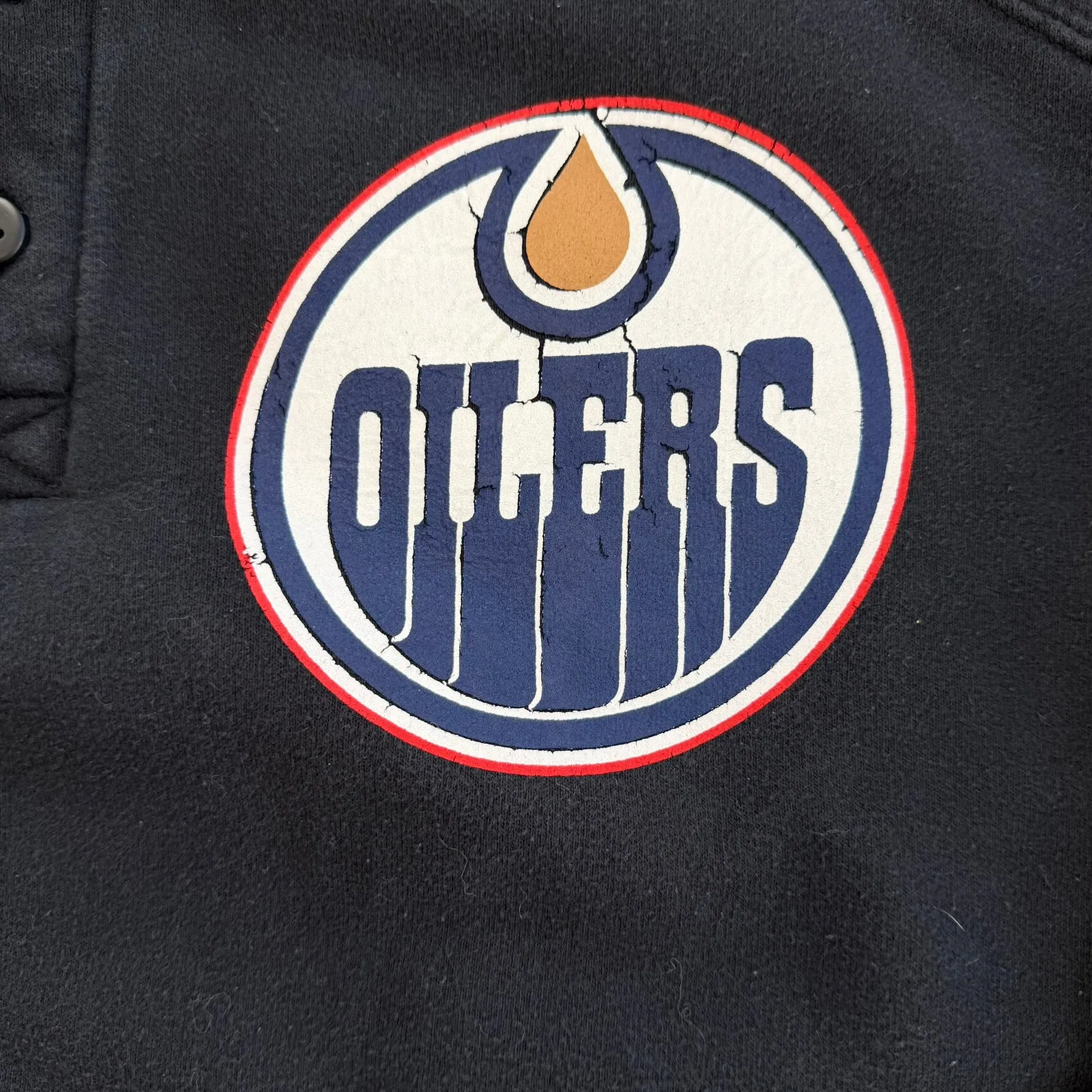 J- Vintage Edmonton Oilers NHL Henley Crewneck - L sold by HG Vintage product image thumbnail 2