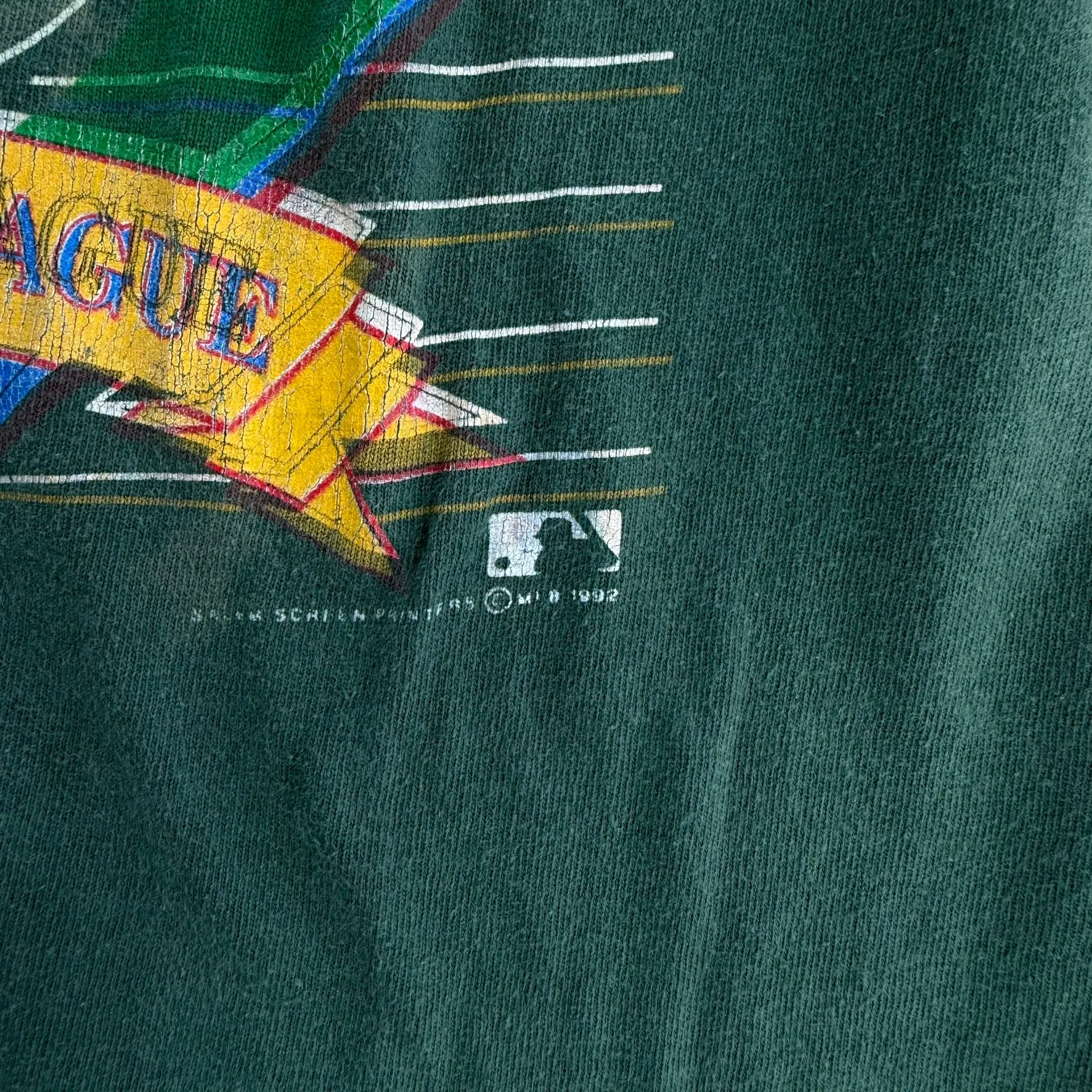 J- Vintage '92 Oakland Athletic MLB Graphic Made In USA Single Stitch Tee - XL sold by HG Vintage product image thumbnail 3