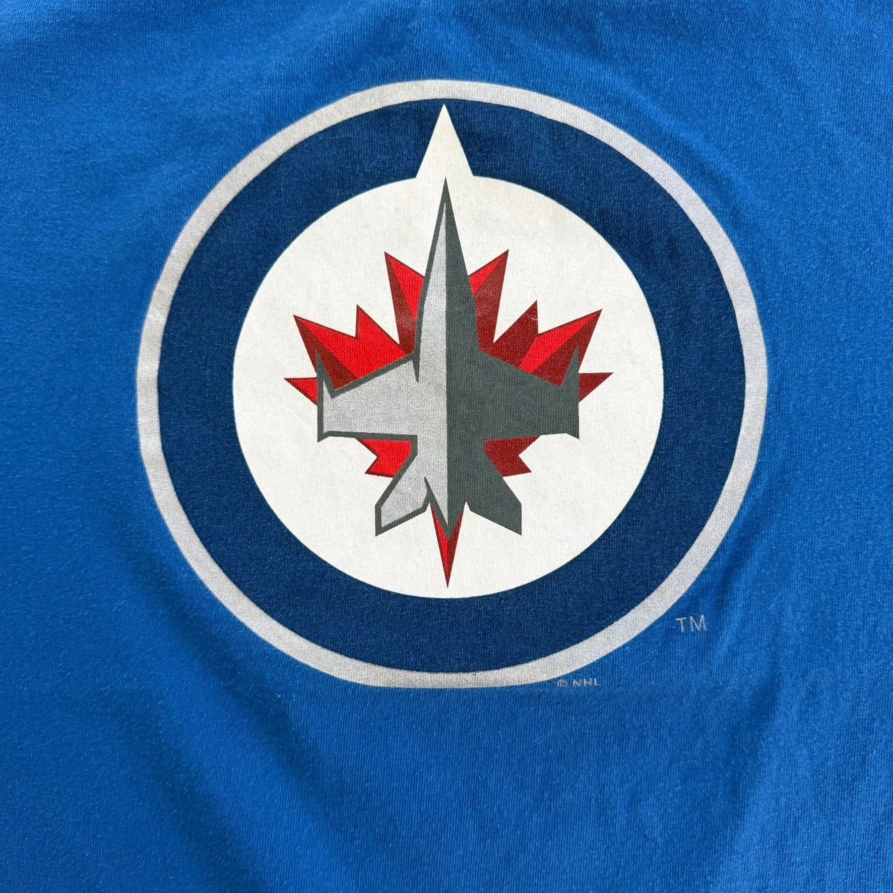 J- Vintage Winnipeg Jets NHL Logo Ringer Tee - XL sold by HG Vintage product image thumbnail 2