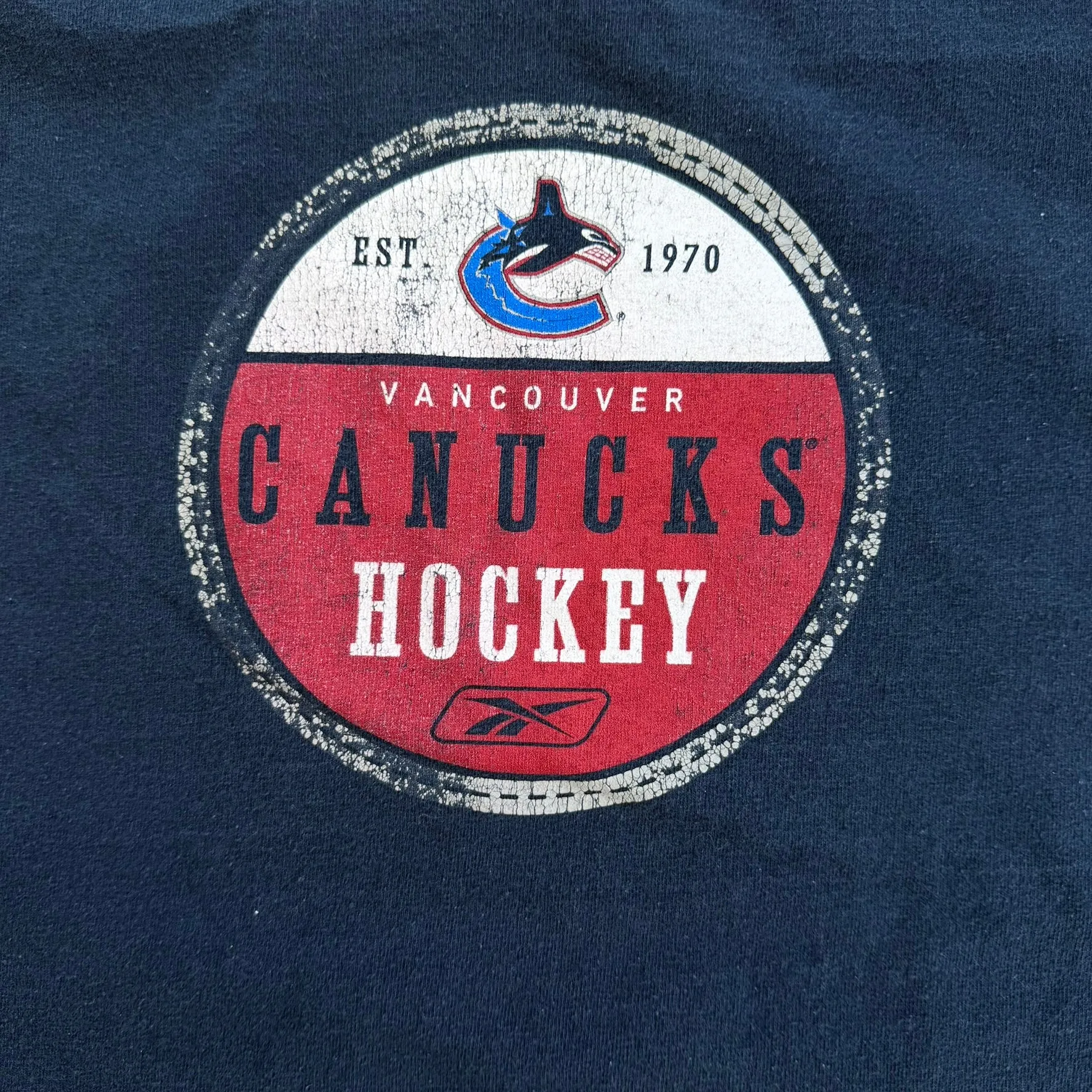 J- Vintage Vancouver Canucks NHL Reebok Logo Long Sleeve Tee - XL sold by HG Vintage product image thumbnail 2