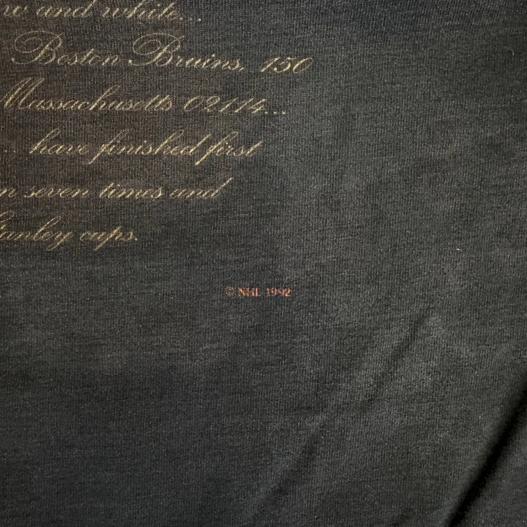 J- Vintage Boston Bruins NHL CCM Logo & Text Long Sleeve Tee - XL sold by HG Vintage product image thumbnail 4
