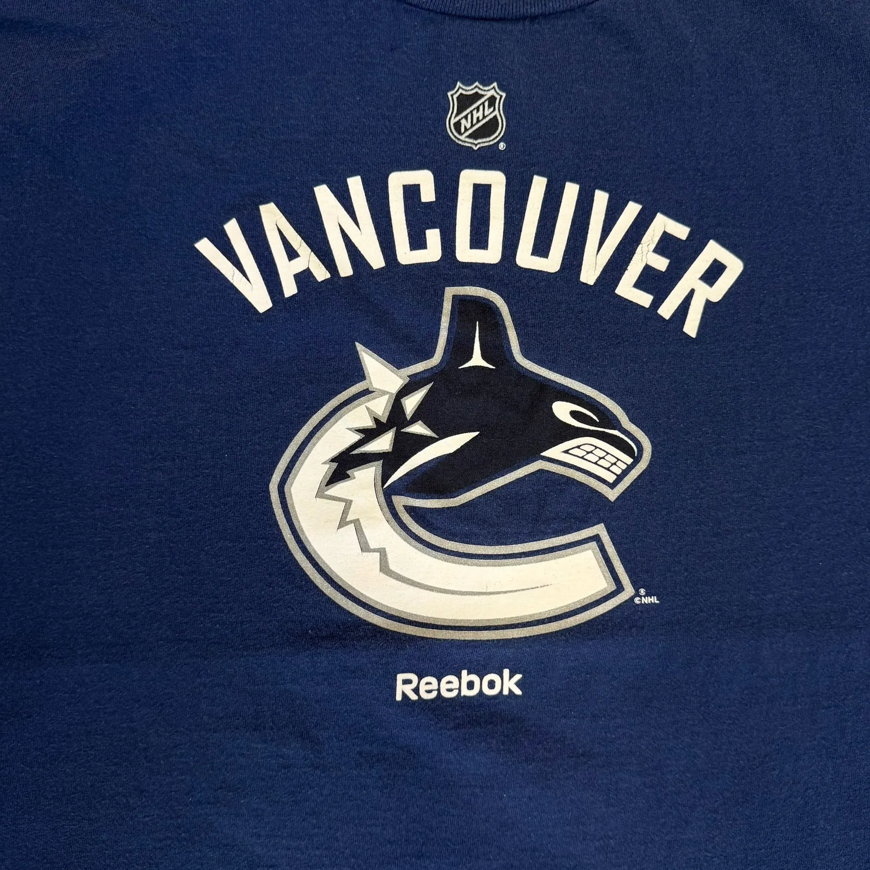 J- Vintage Vancouver Canucks NHL Reebok Logo & Text Tee - L sold by HG Vintage product image thumbnail 2