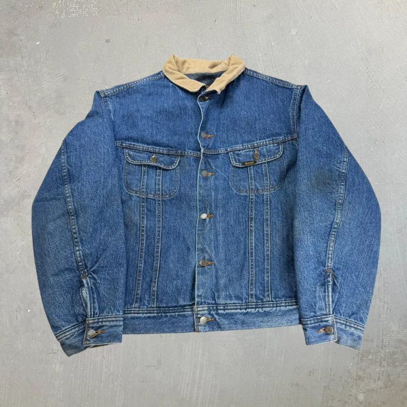 J- Vintage Mustang Storm Rider Blanket Lined Denim Jacket - XL made by HG Vintage