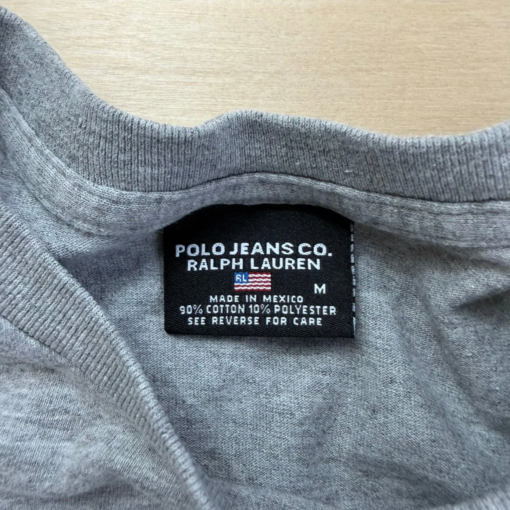 J- Vintage Polo Jeans Ralph Lauren Text Tee - M sold by HG Vintage product image thumbnail 3