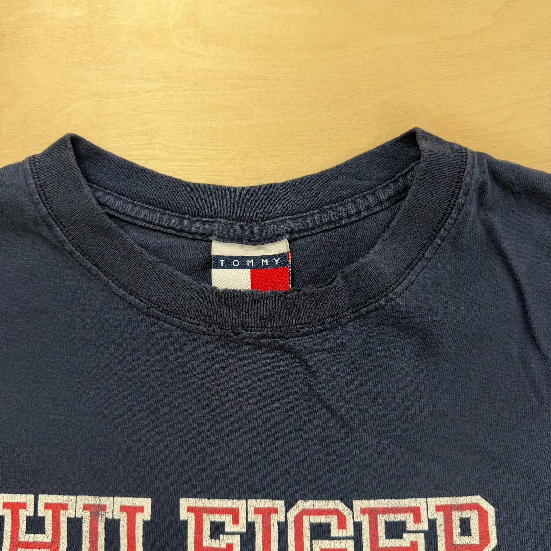 J- Vintage Tommy Hilfiger Text Made In USA Tee - L sold by HG Vintage product image thumbnail 3