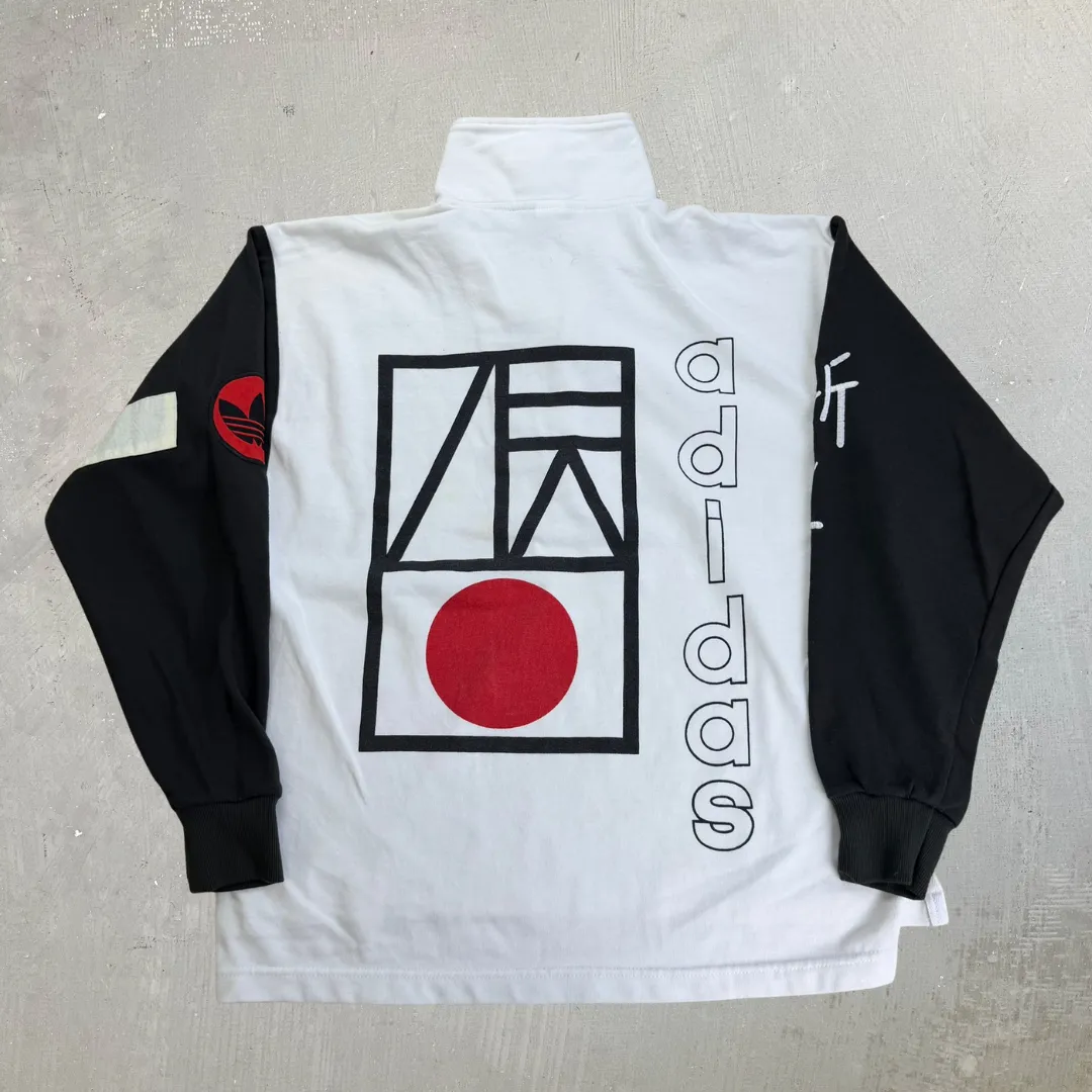 J- Vintage Adidas Of Japan Graphic & Text Quarter Zip Crewneck - S sold by HG Vintage product image thumbnail 4