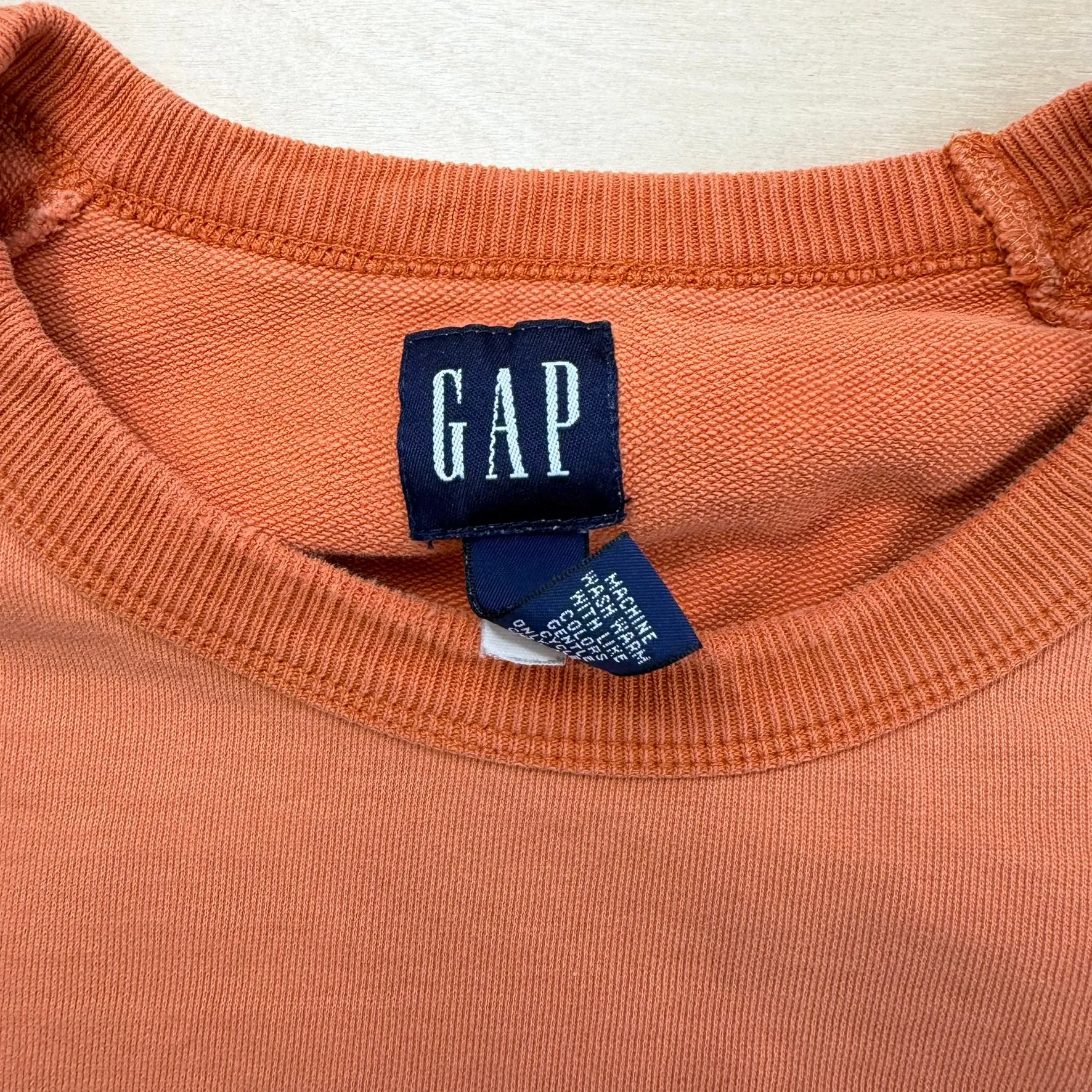 J- Vintage GAP Blank Orange Crewneck - 2XL sold by HG Vintage product image thumbnail 3