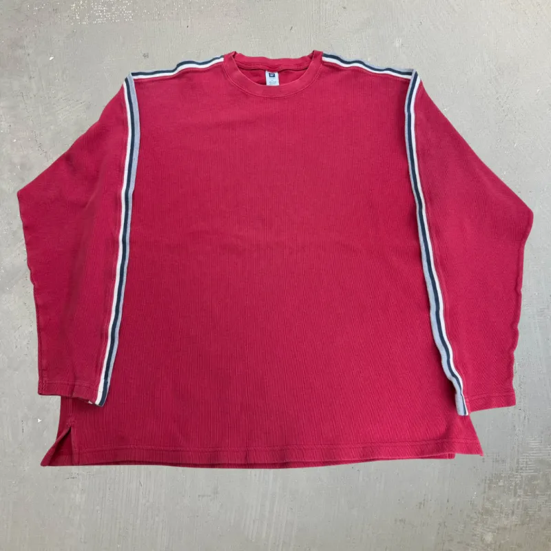 J- Vintage GAP Factory Store Red Blank Long Sleeve Tee - XL made by HG Vintage