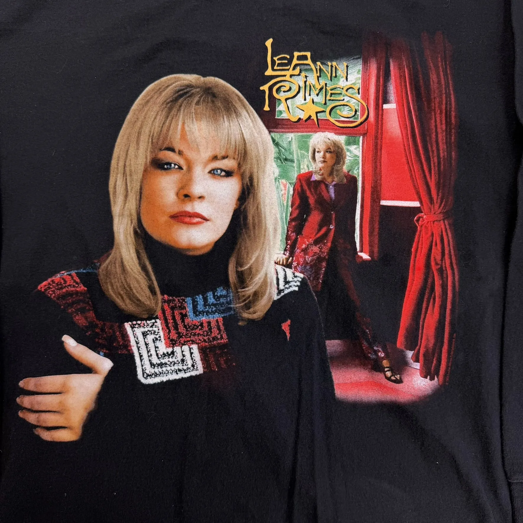 J- Vintage '99 Leann Rimes Picture Made In USA Long Sleeve Tee - L sold by HG Vintage product image thumbnail 2