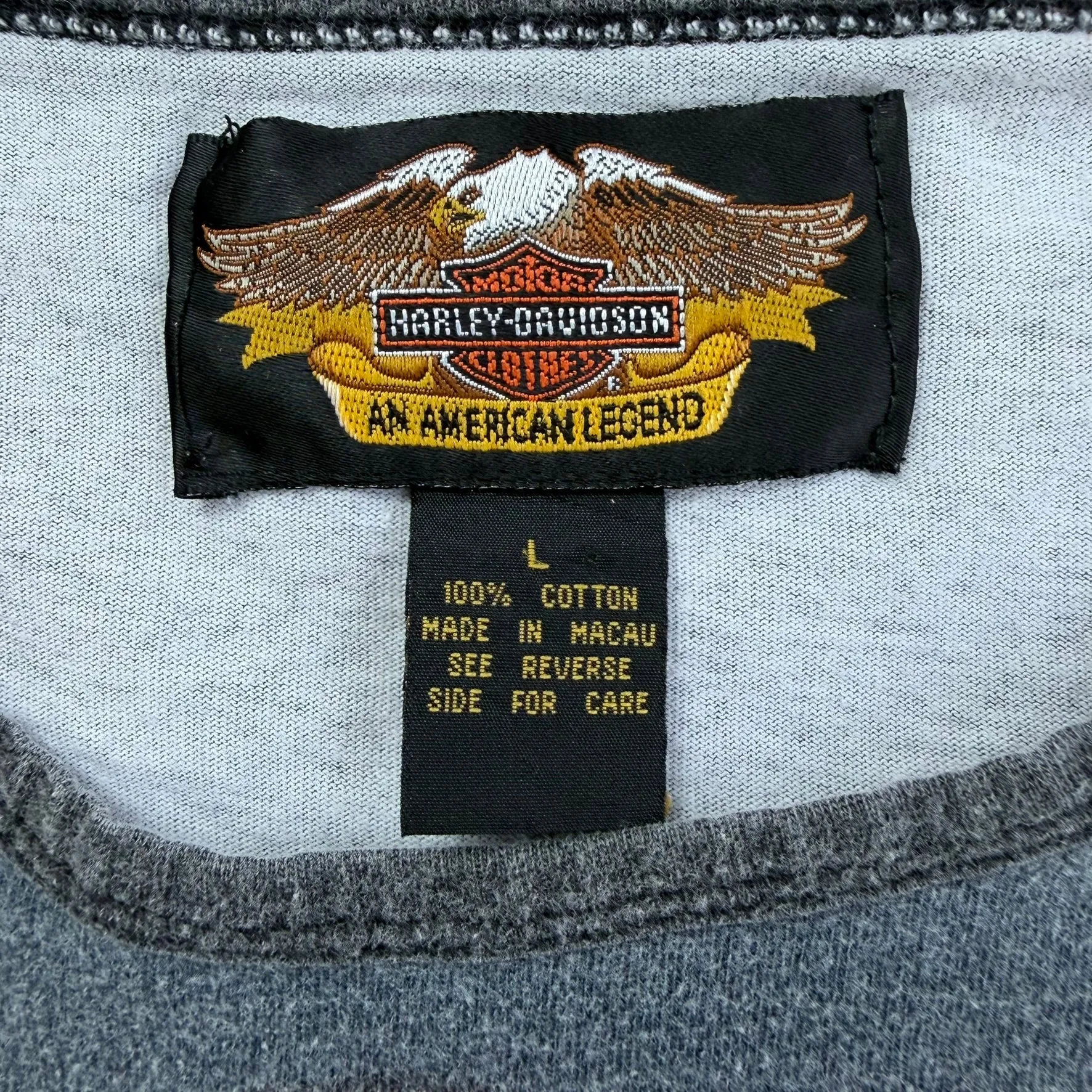 J- Vintage Harley Davidson All Over Print Graphic Long Sleeve Tee - L sold by HG Vintage product image thumbnail 3