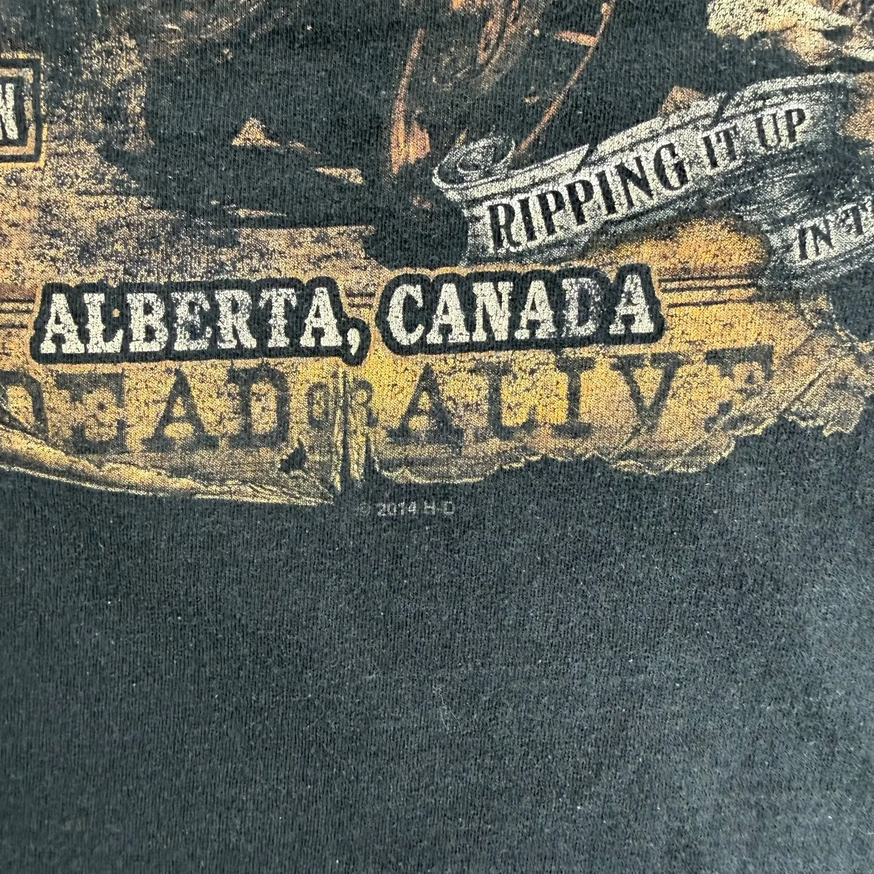 J- Vintage '14 Harley Davidson Medicine Hat Alberta Graphic Tee - 2XL sold by HG Vintage product image thumbnail 5