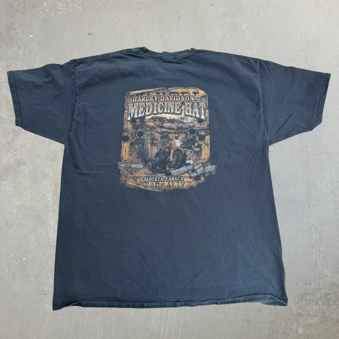 J- Vintage '14 Harley Davidson Medicine Hat Alberta Graphic Tee - 2XL sold by HG Vintage product image thumbnail 3