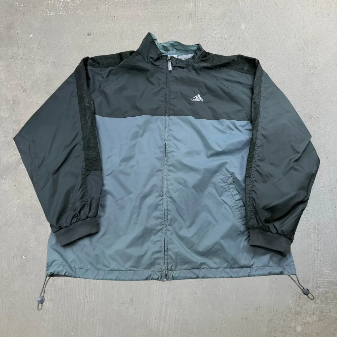 J- Vintage Adidas Dark Green Lightweight Zip Up Jacket - 2XL sold by HG Vintage
