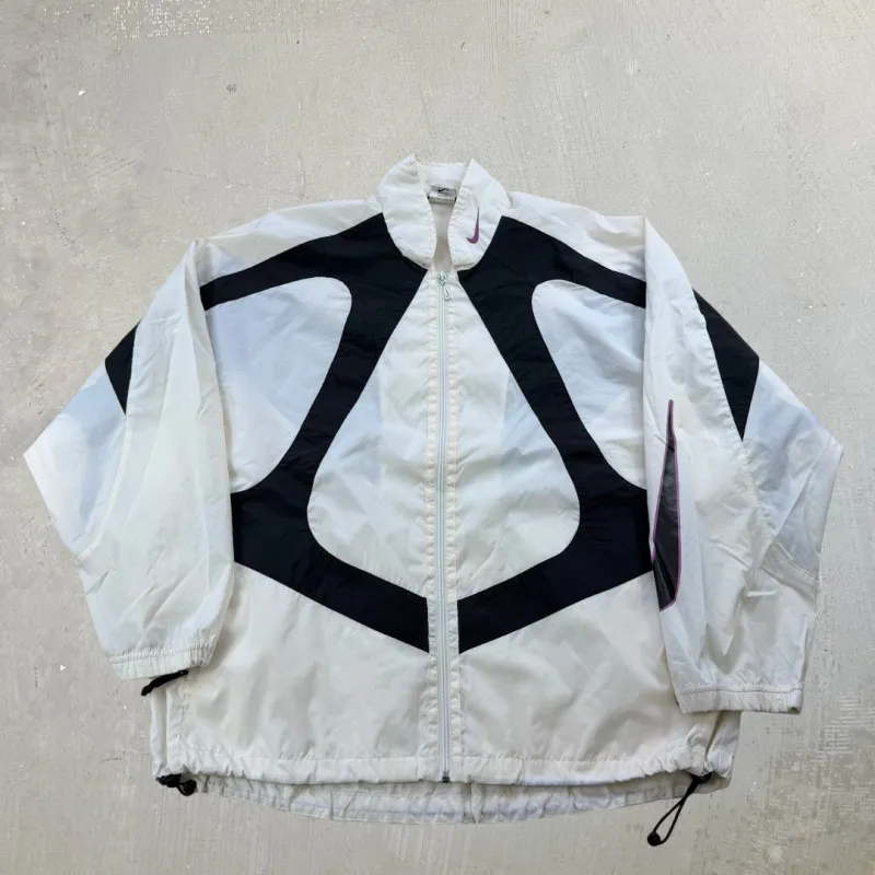 J- Vintage Nike White Lightweight Zip Up Jacket  - XL made by HG Vintage