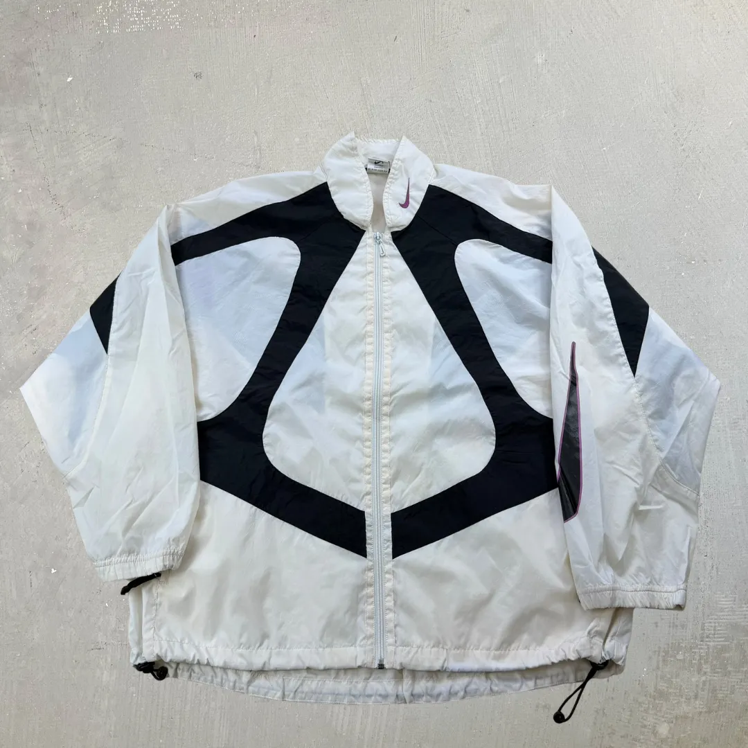 J- Vintage Nike White Lightweight Zip Up Jacket - XL sold by HG Vintage