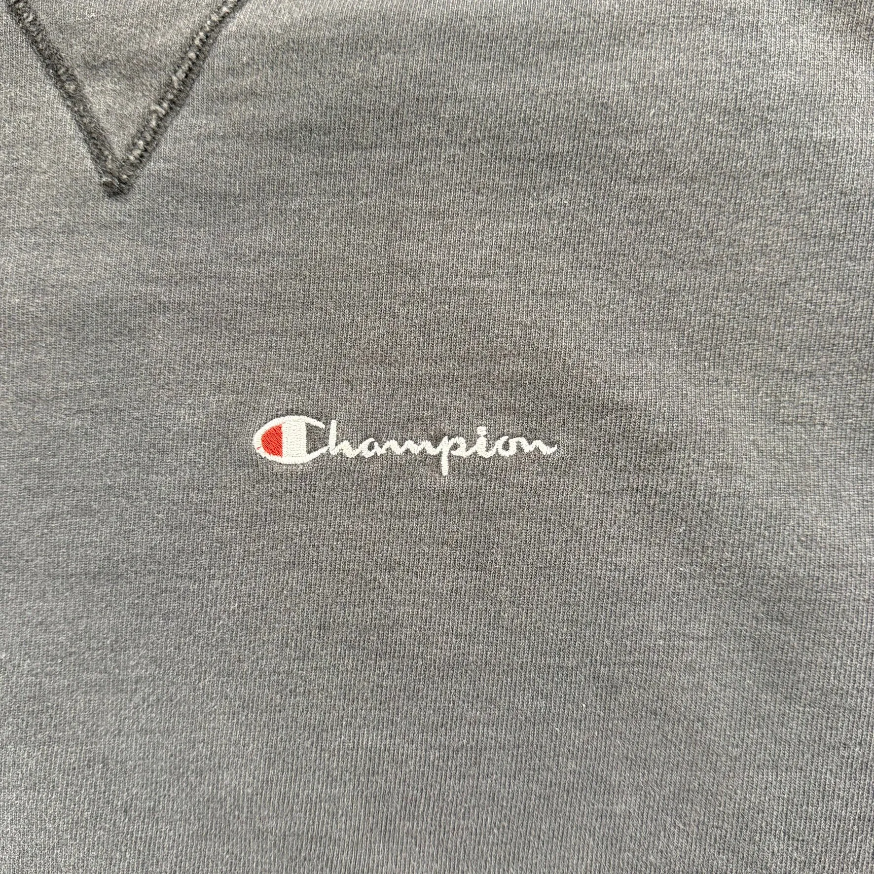 J- Vintage Champion Embroidered Text Black Crewneck - 2XL sold by HG Vintage product image thumbnail 2