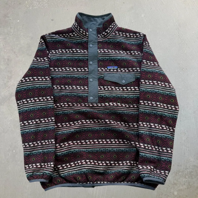 J- Patagonia Reversible Synchilla Patterned Polar Fleece - L sold by HG Vintage