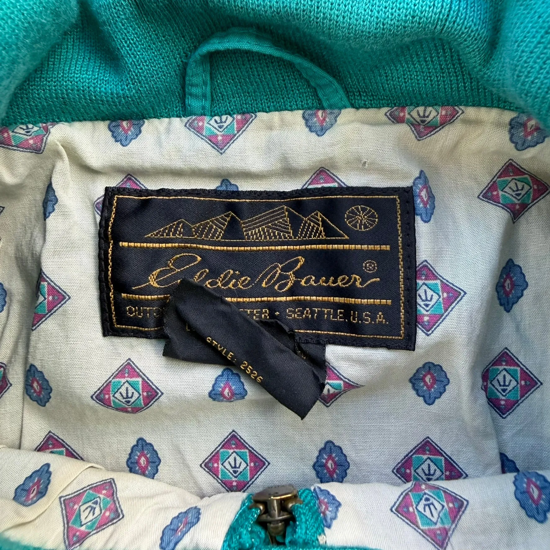 J- Vintage Eddie Bauer Teal Lightweight Zip Up Jacket - XL sold by HG Vintage product image thumbnail 3