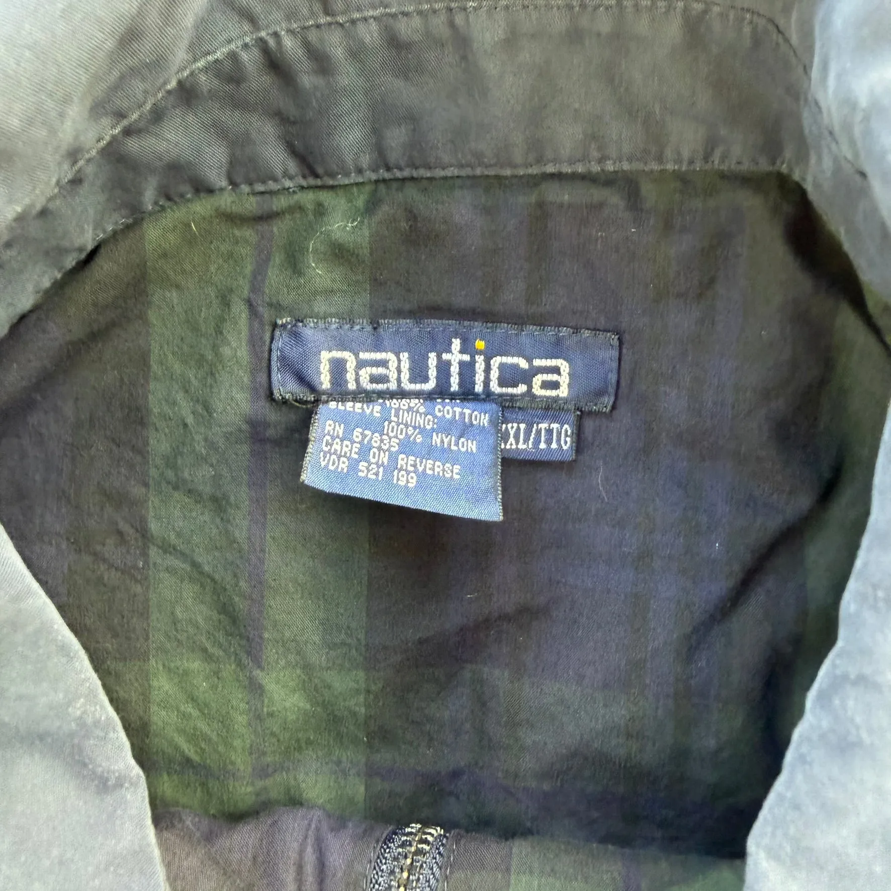 J- Vintage Nautica Navy Lightweight Zip Up Jacket - 2XL sold by HG Vintage product image thumbnail 3