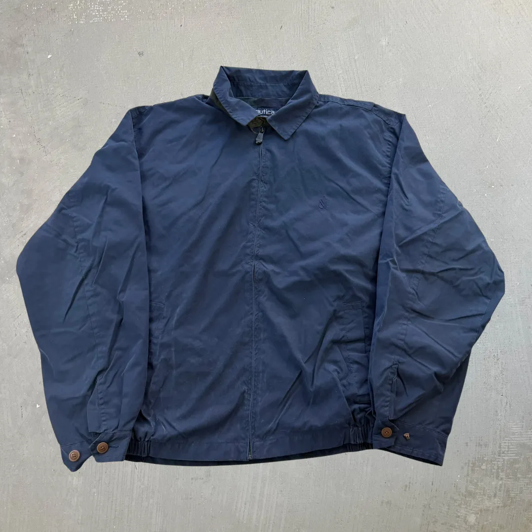J- Vintage Nautica Navy Lightweight Zip Up Jacket - 2XL sold by HG Vintage
