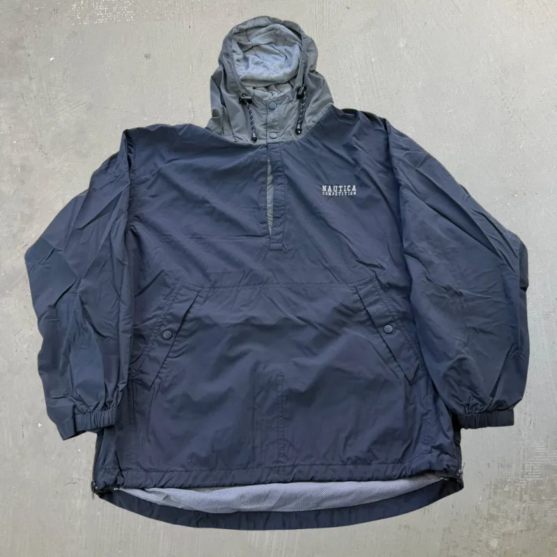 J- Vintage Nautica Competition Pull Over Anorak Jacket  - L made by HG Vintage