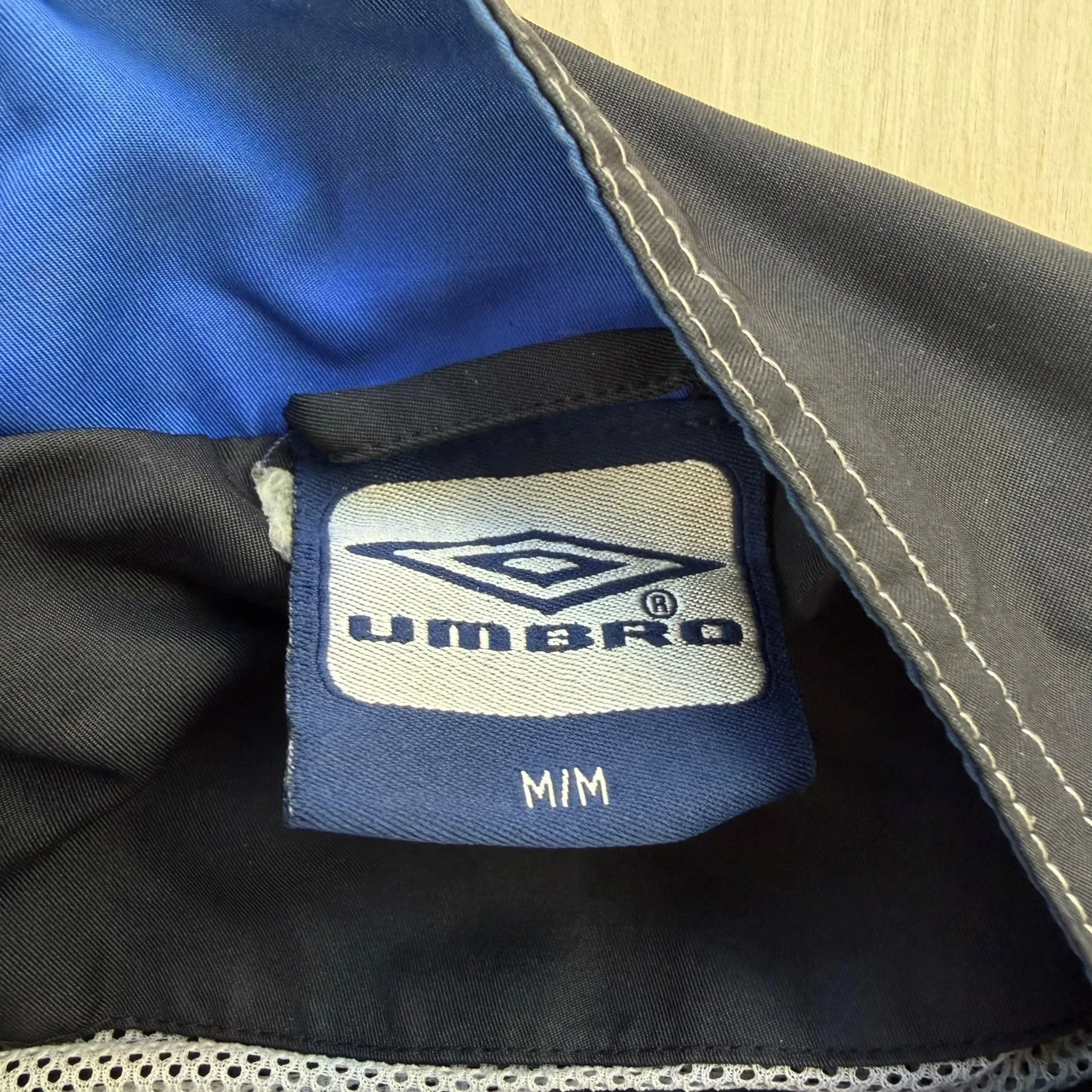 J- Vintage Umbro Black/Blue Zip Up Lightweight Jacket - M sold by HG Vintage product image thumbnail 4