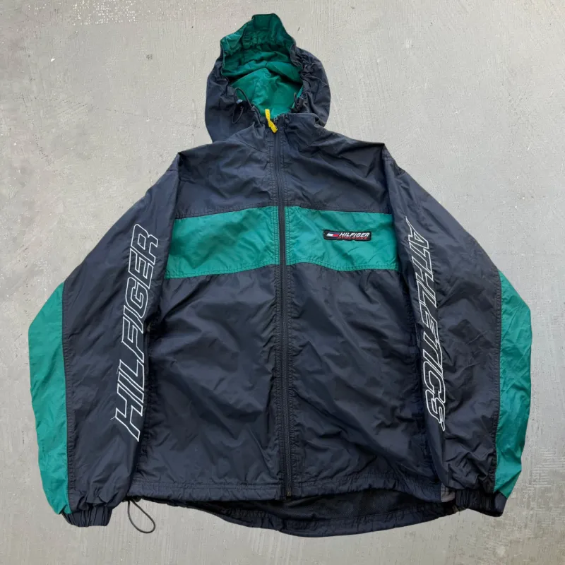 J- Vintage Tommy Hilfiger Athletic Zip Up Lightweight Jacket  - S made by HG Vintage