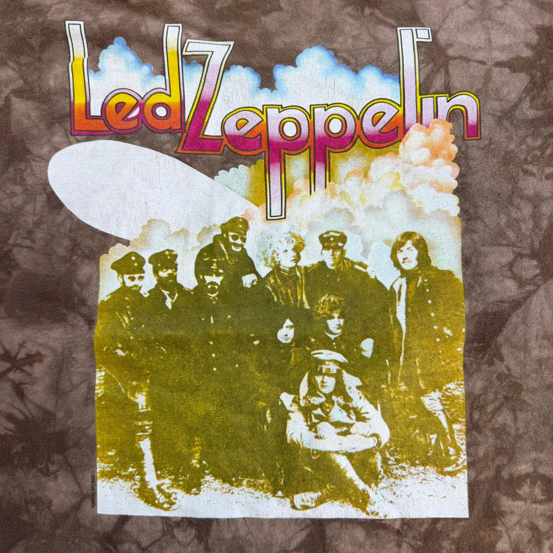 J- Vintage '99 Led Zeppelin Liquid Blue Acid Wash Single Stitch Tee - XL sold by HG Vintage product image thumbnail 2