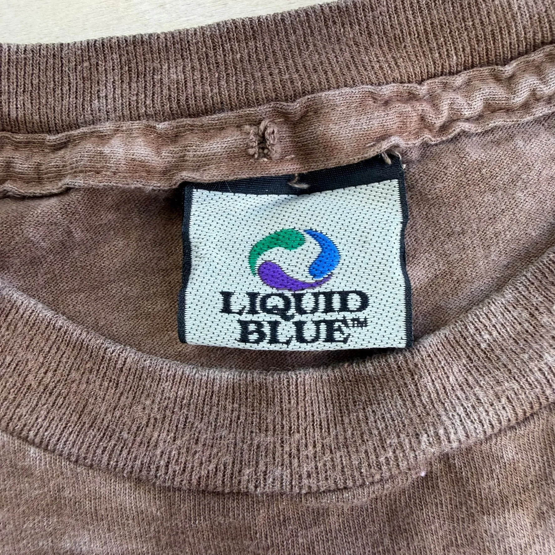 J- Vintage '99 Led Zeppelin Liquid Blue Acid Wash Single Stitch Tee - XL sold by HG Vintage product image thumbnail 4
