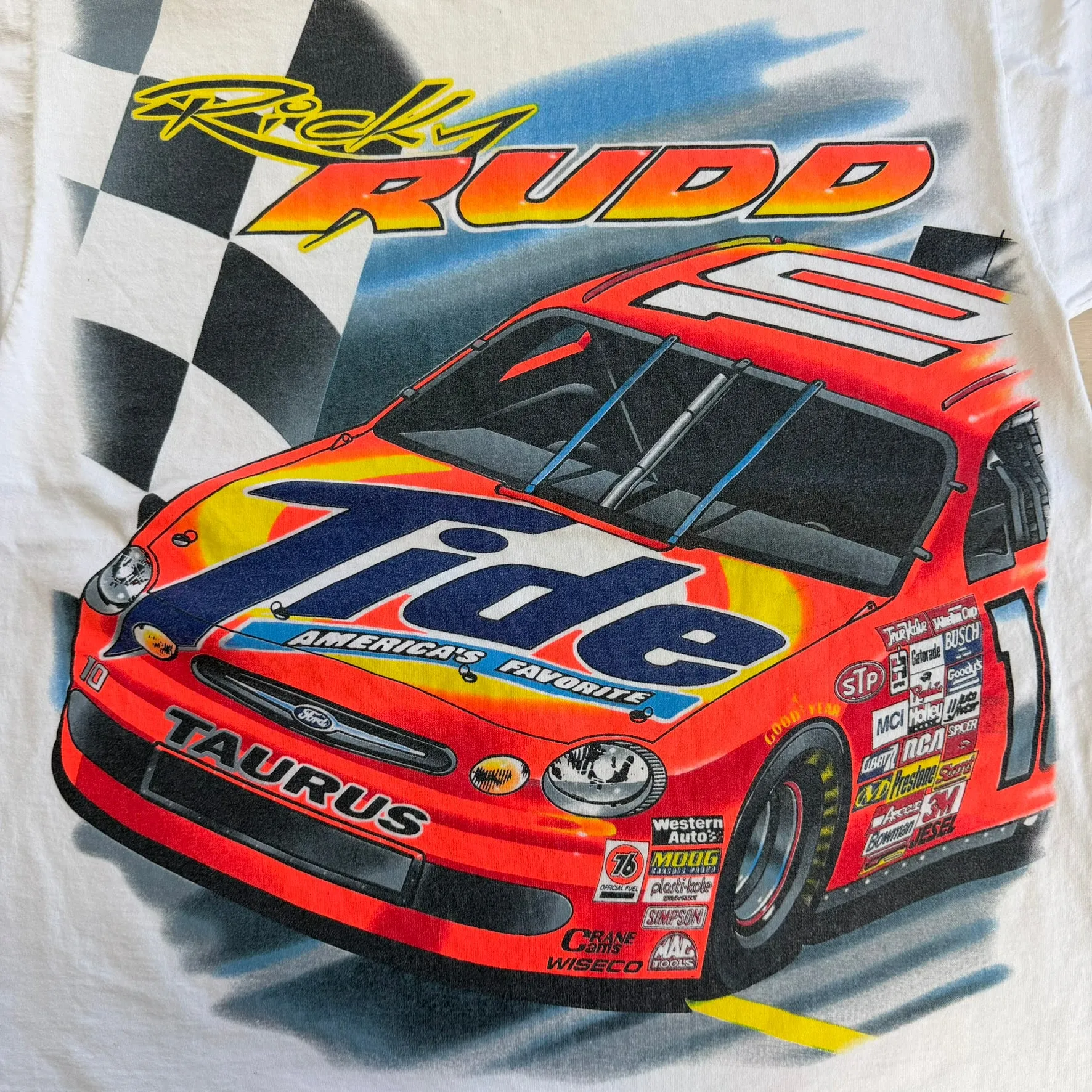 J- Vintage Nascar Ricky Rudd Tide Car Graphic Single Stitch Tee - XL sold by HG Vintage product image thumbnail 2