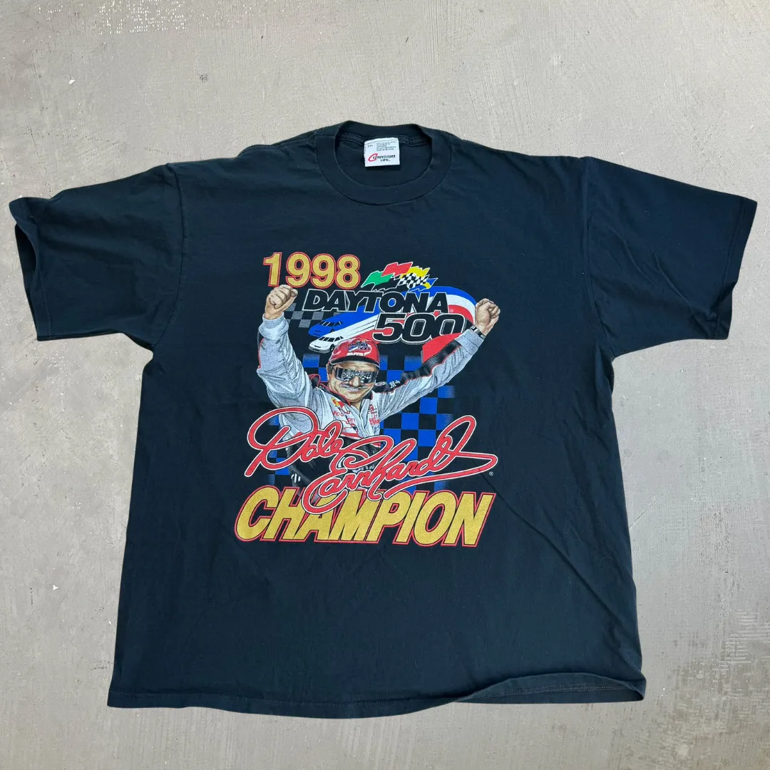 J- Vintage '98 Nascar Daytona 500 Dale Earnhardt Graphic Tee - 2XL sold by HG Vintage