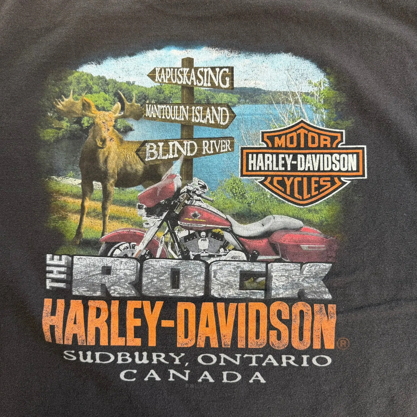 J- Vintage Harley Davidson Sudbury Canada Graphic Tee - L sold by HG Vintage product image thumbnail 4