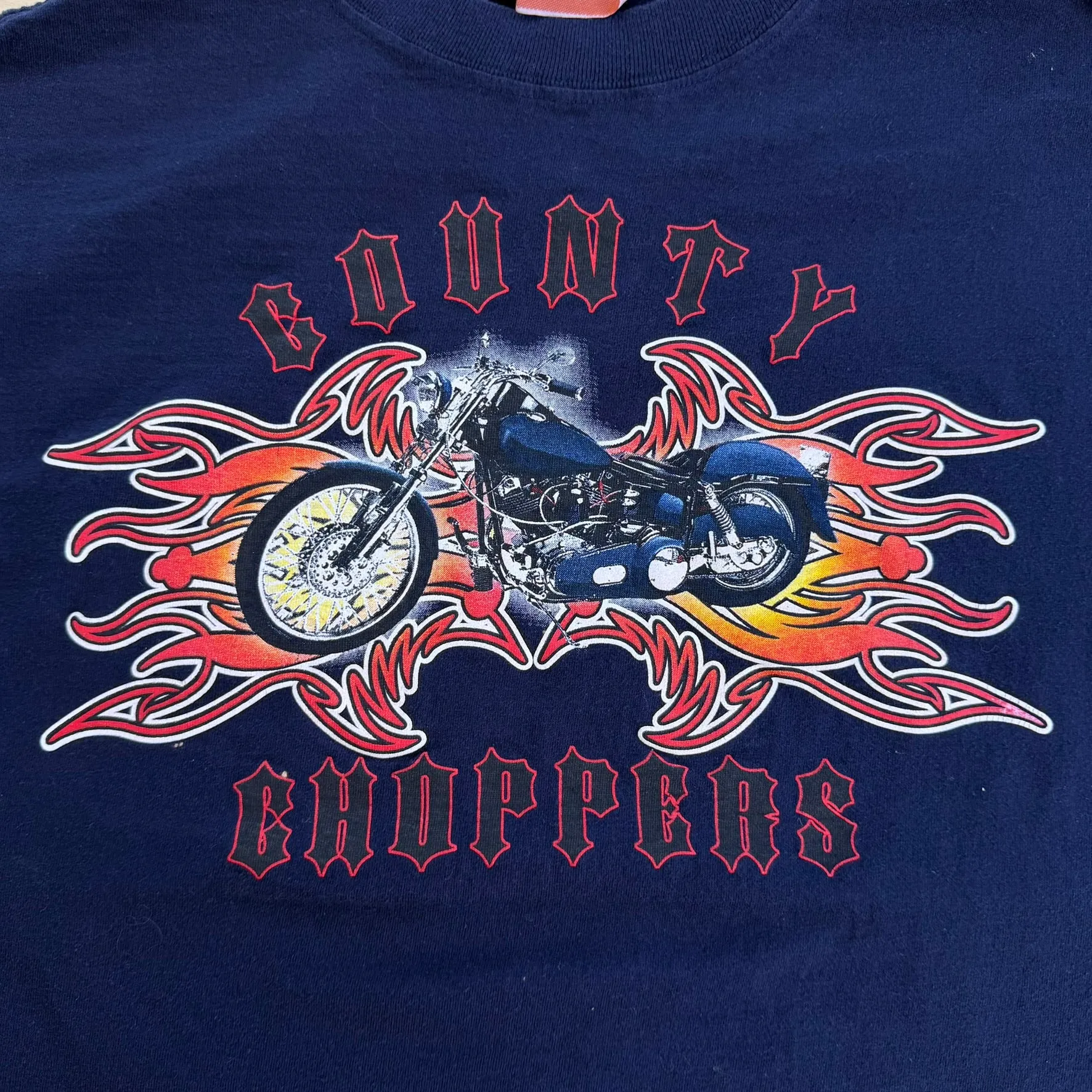 J- Vintage County Choppers Text & Motorcycle Graphic Tee - XL sold by HG Vintage product image thumbnail 2