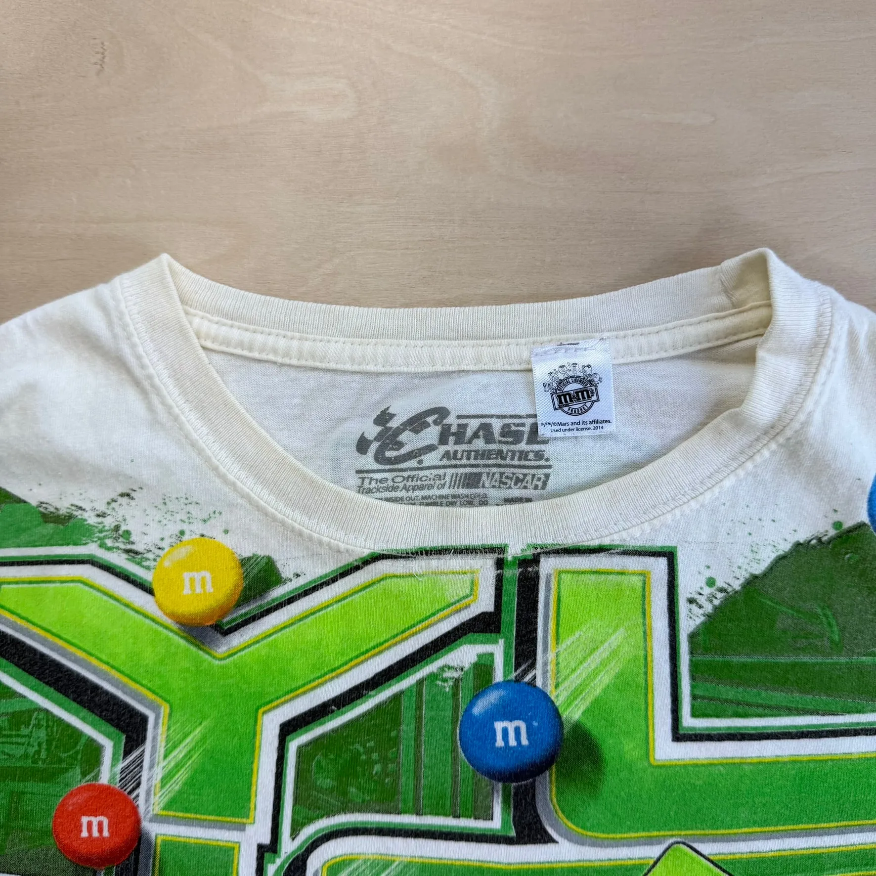 J- Vintage Nascar Kyle Busch M&M Car Graphic Tee - L sold by HG Vintage product image thumbnail 3
